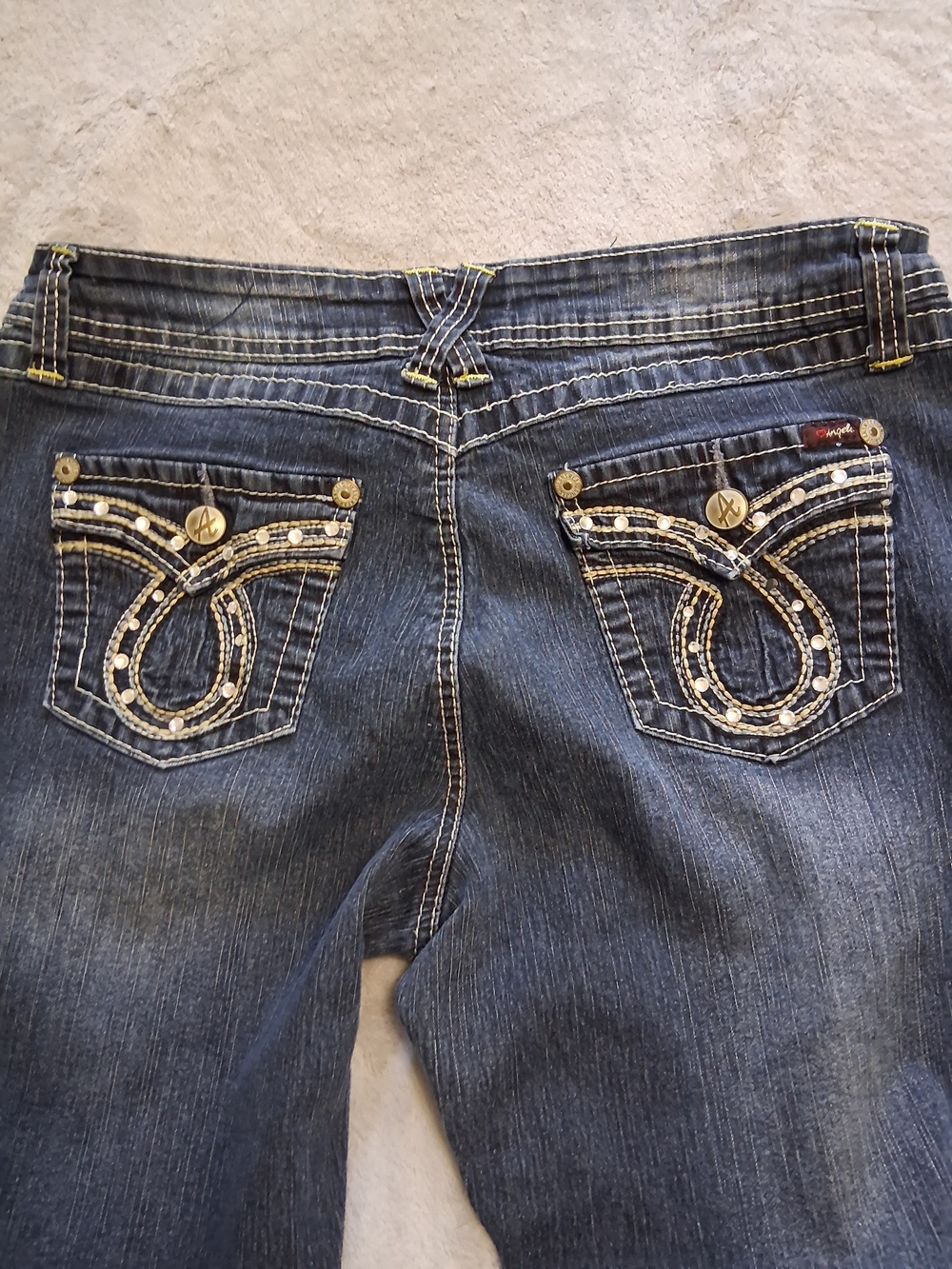 Angels Embellished Dark Blue Women’s Jeans